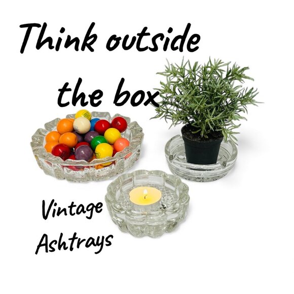 3 Vintage glass ashTRAYS - Picture 1 of 16